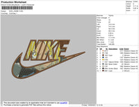 Nike Anime 02 Embroidery File 4 Size