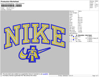 Nike A&T Embroidery File 4 size