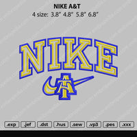 Nike A&T Embroidery File 4 size