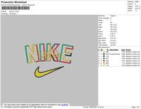 Nike Air 002 Embroidery File 4 size