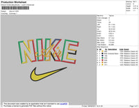 Nike Air 002 Embroidery File 4 size