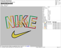 Nike Air 002 Embroidery File 4 size