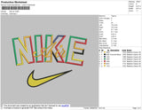 Nike Air 002 Embroidery File 4 size