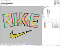 Nike Air 002 Embroidery File 4 size