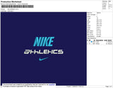 Nike Athletics Embroidery File 4 size