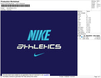 Nike Athletics Embroidery File 4 size