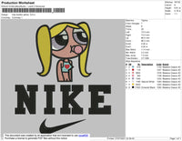 Nike Bubble Yellow Embroidery File 4 size