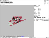 Nike Badger Embroidery File 4 size