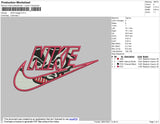 Nike Badger Embroidery File 4 size