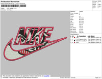 Nike Badger Embroidery File 4 size