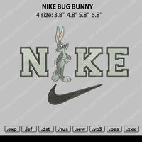 Nike Bug Bunny Embroidery File 4 size