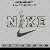 Nike Bug Bunny Embroidery File 4 size