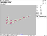 Nike Bolt Swoosh Emroidery File 4 size