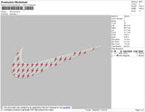 Nike Bolt Swoosh Emroidery File 4 size