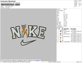 Nike Bambi Embroidery File 4 size