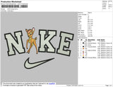 Nike Bambi Embroidery File 4 size