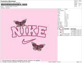 Nike Butterfly V3 Embroidery File 4 size