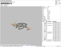 Nike Dogs Embroidery File 4 size