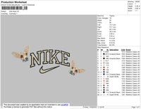 Nike Dogs Embroidery File 4 size