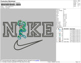 Nike Dragon Embroidery File 4 size