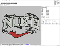 Nike Devil V2 Embroidery File 4 size