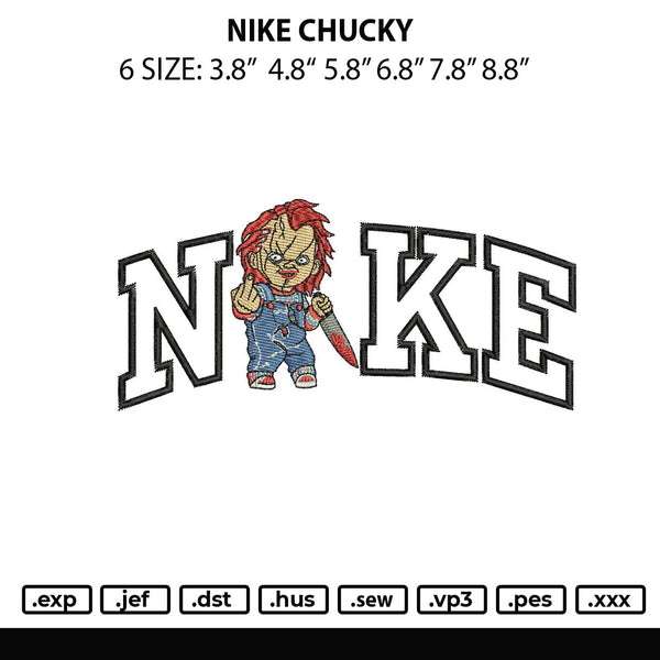 Nike Chucky Embroidery File 6 sizes