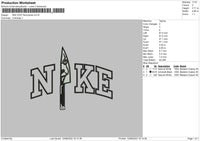 Nike Knife Pennywise Embroidery File 5 sizes