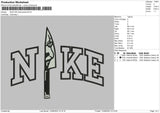 Nike Knife Pennywise Embroidery File 5 sizes