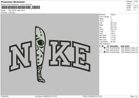 Nike Knife Jason Embroidery File 4 sizes