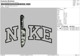 Nike Knife Michael Myers Embroidery File 4 sizes