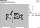 Nike Knife Embroidery File 6 sizes