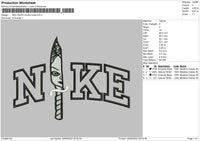 Nike Knife Embroidery File 6 sizes