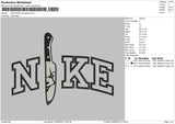 Nike Knife Pennywise Embroidery File 6 Sizes