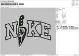 Nike Knife Scream Embroidery File 4 sizes