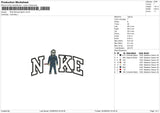 Nike Michael Myers Embroidery File 4 sizes