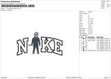 Nike Michael Myers Embroidery File 4 sizes