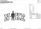 Nike Michael Myers Embroidery File 4 sizes