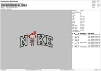 Nike Pennywise Embroidery File 4 sizes