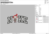 Nike Pennywise Embroidery File 4 sizes