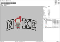 Nike Pennywise Embroidery File 4 sizes