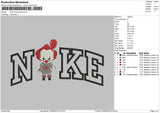 Nike Pennywise Embroidery File 4 sizes