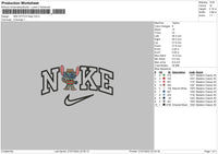 Nike Stitch Fredy Embroidery File 4 sizes