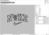 Nike Stitch Fredy Embroidery File 4 sizes