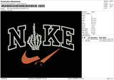 Nike Swoosh Middle Finger Embroidery File 4 sizes