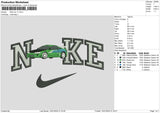 Nike Car v1 1601 Embroidery File 6 sizes