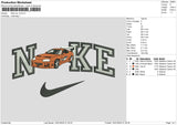 Nike Car V2 1601 Embroidery File 6 sizes