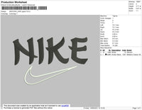 Nike Japan Font Embroidery File 4 size