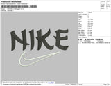 Nike Japan Font Embroidery File 4 size