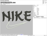 Nike Japan Font Embroidery File 4 size