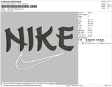 Nike Japan Font Embroidery File 4 size